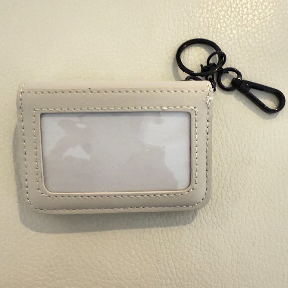 NWT STEVE MADDEN BEVELYN BATS SATCHEL CROSSBODY BAG W CREDIT CARD CASE CHALK - Picture 8 of 9